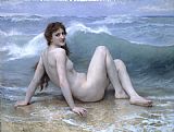 William Bouguereau Famous Paintings - The Wave